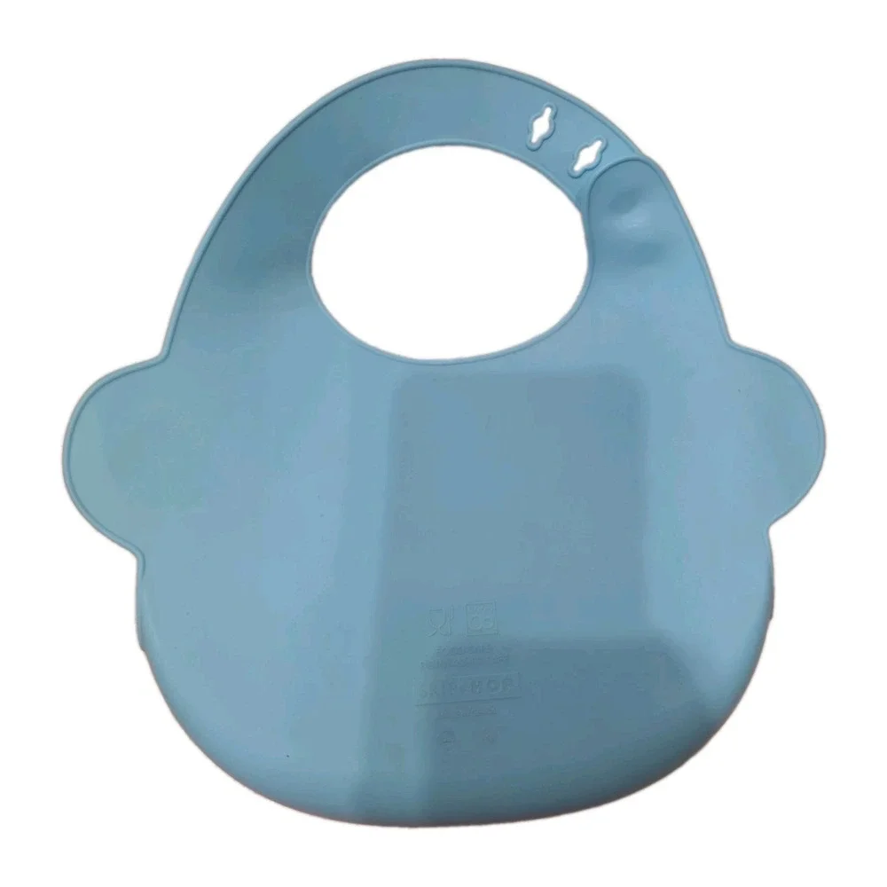 Zoo Fold & Go Silicone Bib And Busy Baby Silicone Placemat Orange Blue Toddler